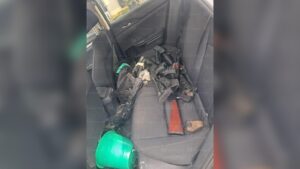 Armas tras persecución en sector Cedros de Culiacán