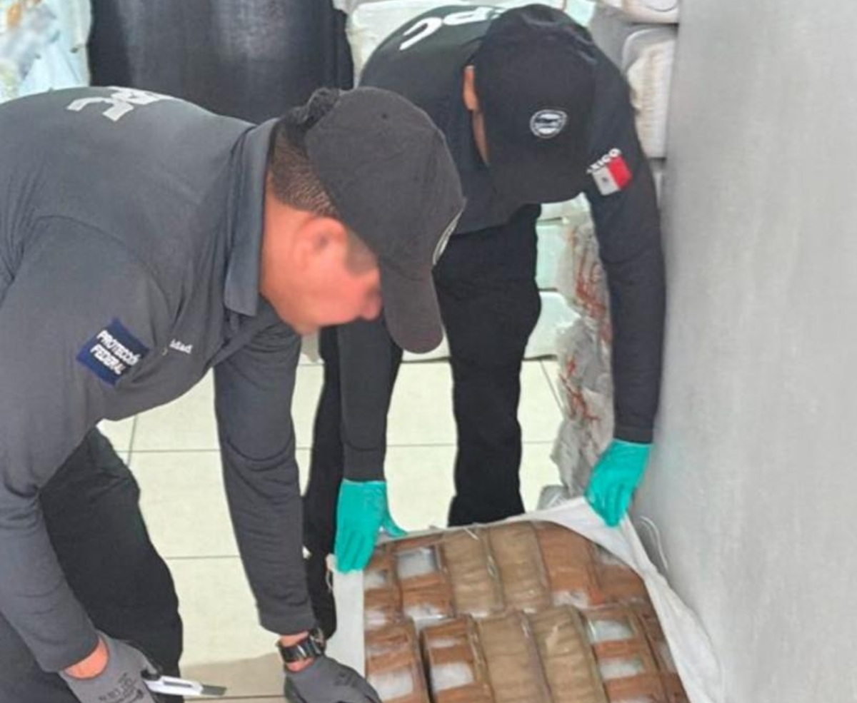 Aseguramiento de metanfetamina en Sonora