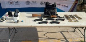 Aseguran armamento en Villa Juárez, Navolato
