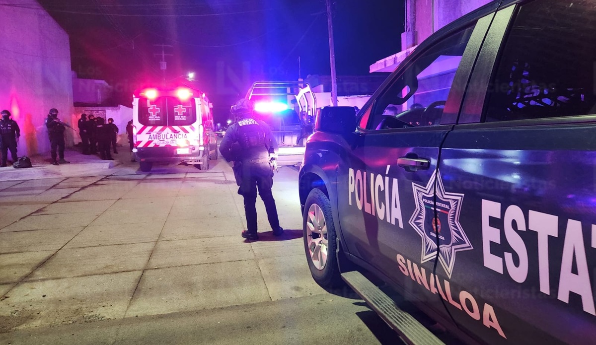 Elementos de la Policía Estatal acudieron a la escena del crimen