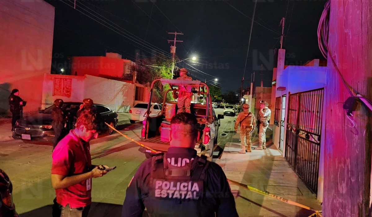 Elementos de la Policía Estatal acudieron a la escena del crimen