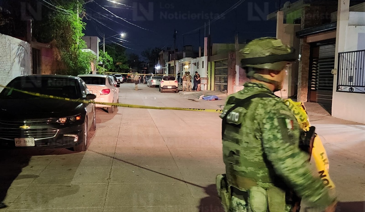 Ejército resguarda zona donde un joven fue asesinado a balazos en Culiacán
