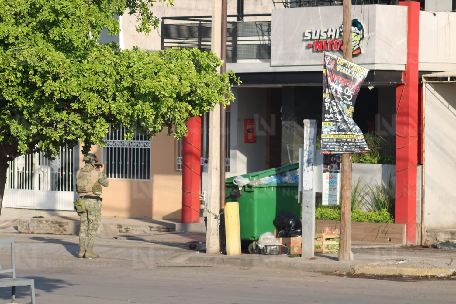 Negocio de sushi atacado con explosivos en Mazatlán