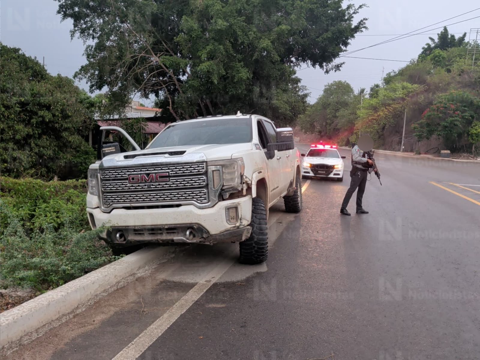 Camioneta decomisada en El Quelite, Mazatlán