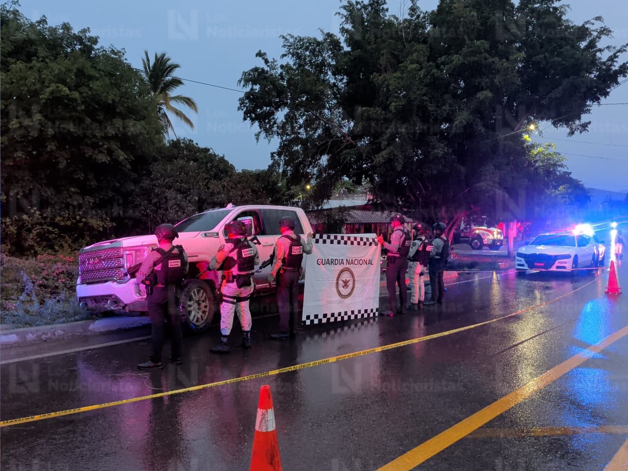 Camioneta decomisada en El Quelite, Mazatlán