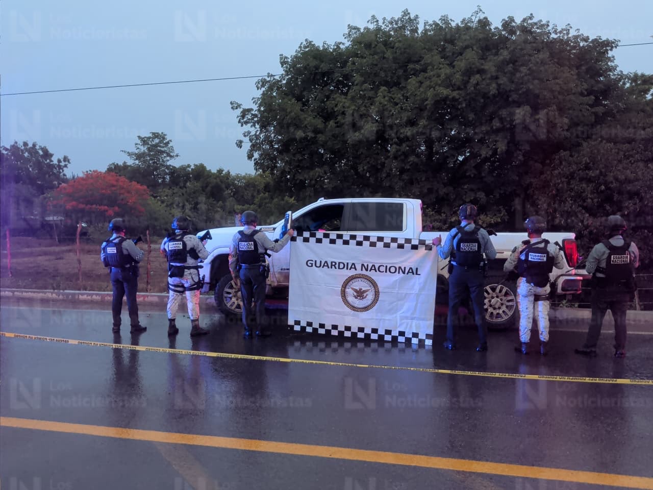 Camioneta decomisada en El Quelite, Mazatlán