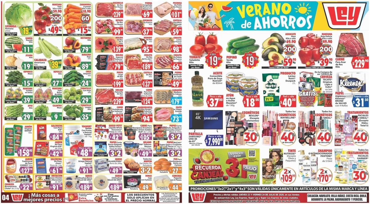 Ofertas de Casa Ley para el 23 y 24 de julio