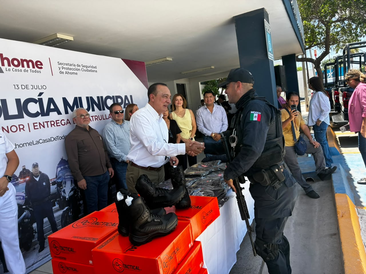 Celebran el Día del Policía en Ahome, Sinaloa