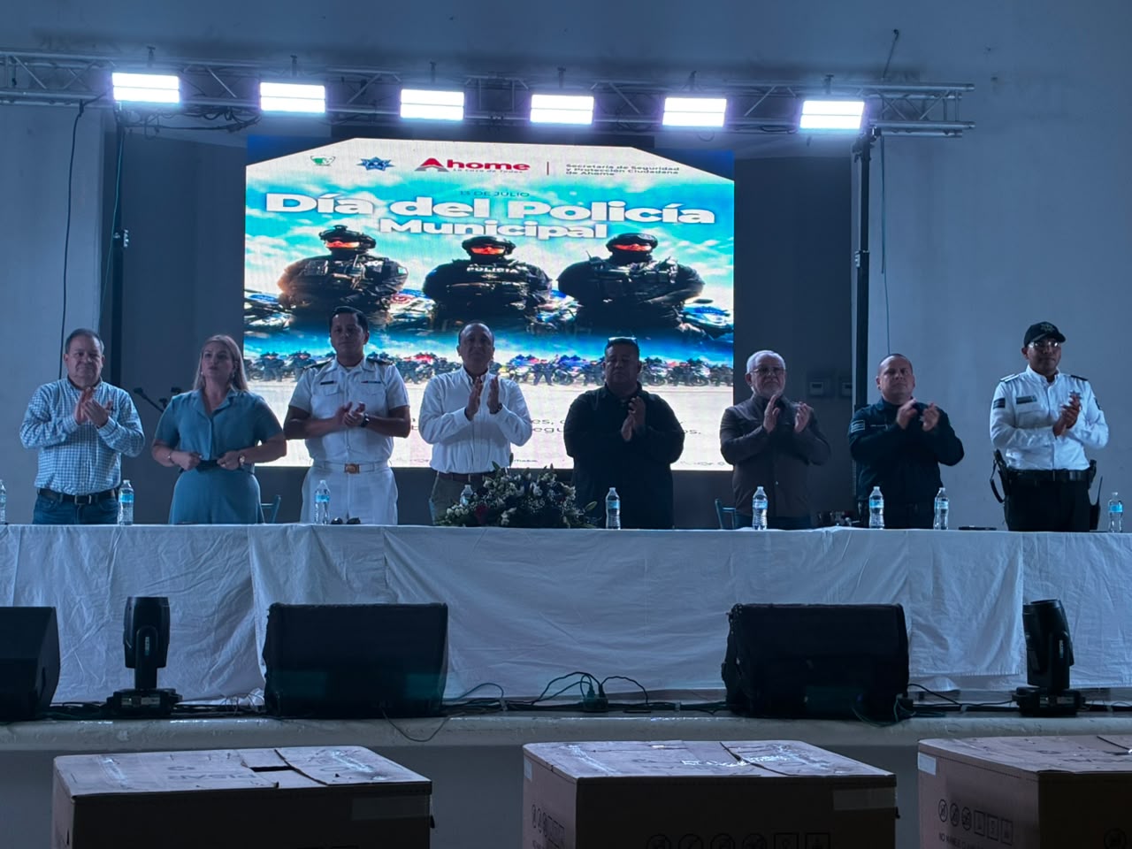 Celebran el Día del Policía en Ahome, Sinaloa