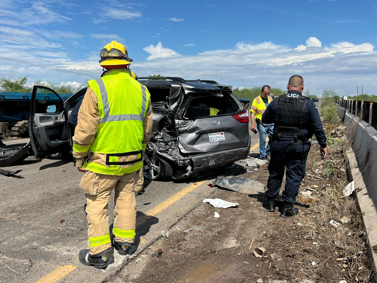 Choque múltiple en la México 15, en Guasave