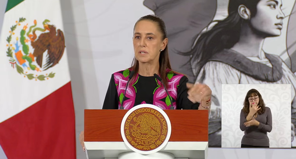 Claudia Sheinbaum en conferencia 'mañanera'