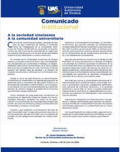 Comunicado UAS