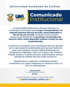 Comunicado UAS
