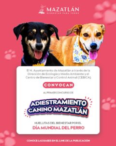 Concurso de adiestramiento canino en Mazatlán