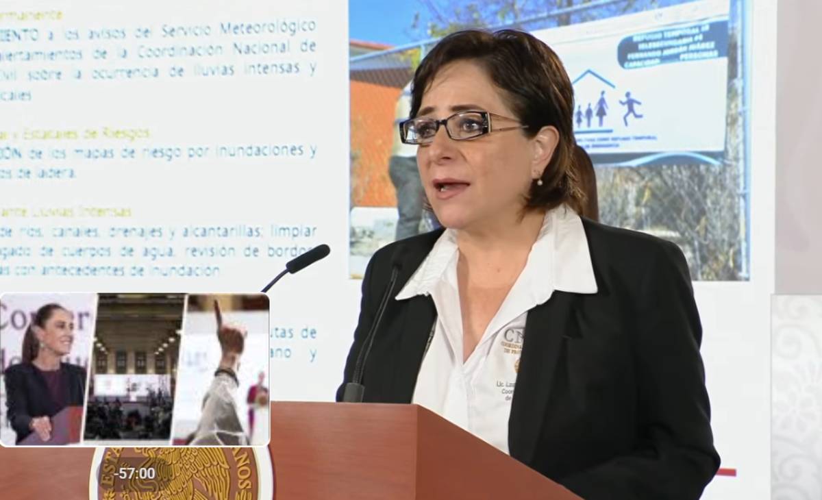 Coordinadora nacional de Protección Civil, Laura Velázquez Alzúa