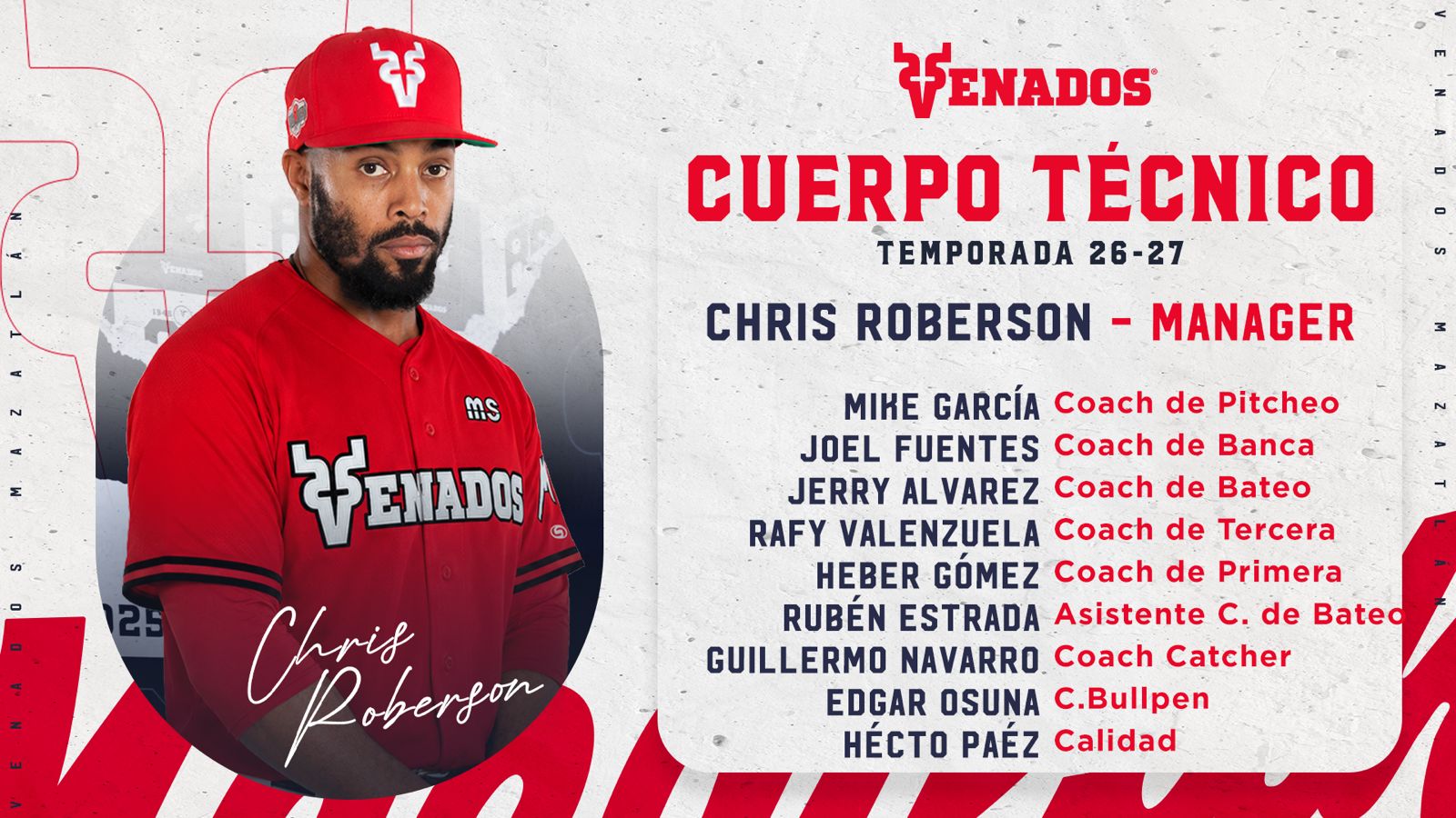 Revela Venados posible roster para la temporada 2026-2027