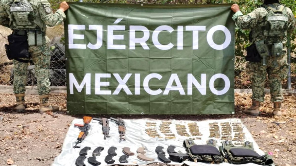 decomisan explosivos en navolato y armas largas en culiacan sin