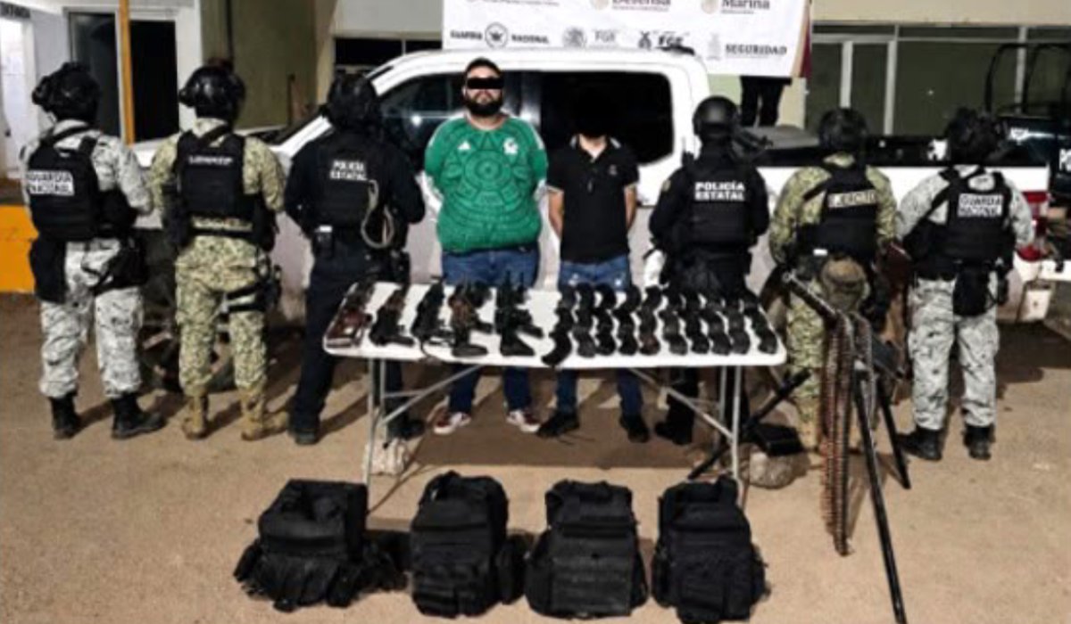 Detención de "El 20" en Villa Unión, Mazatlán