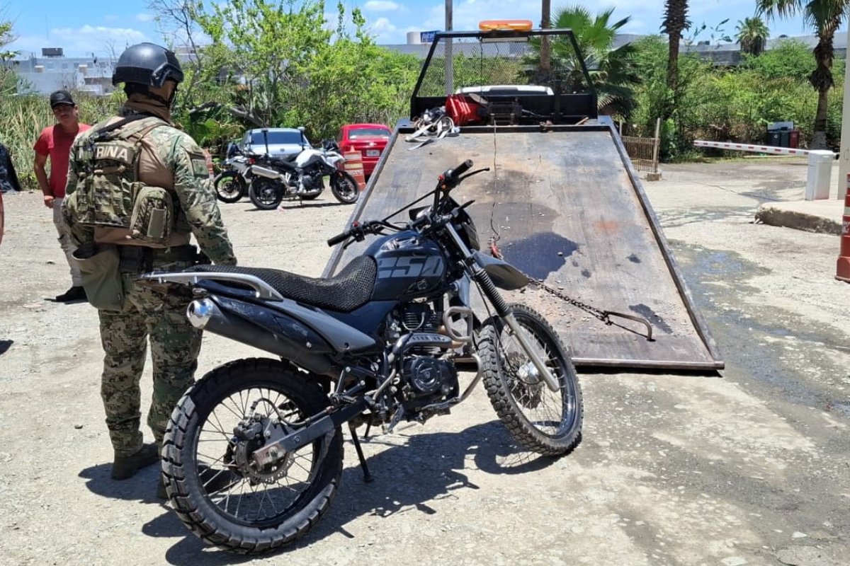 motocicleta con reporte de robo
