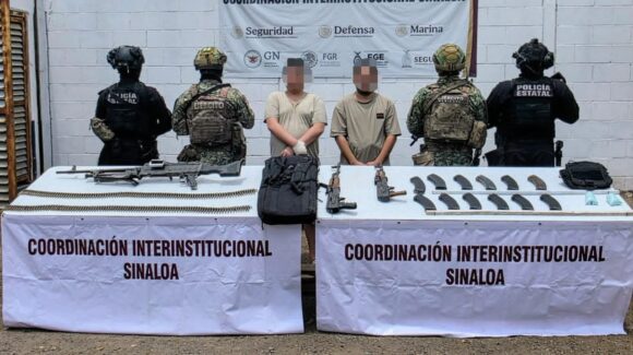 Caen dos armados en Culiacán, presuntos implicados en ataque a los diputados Sergio Torres y Ely Montoya