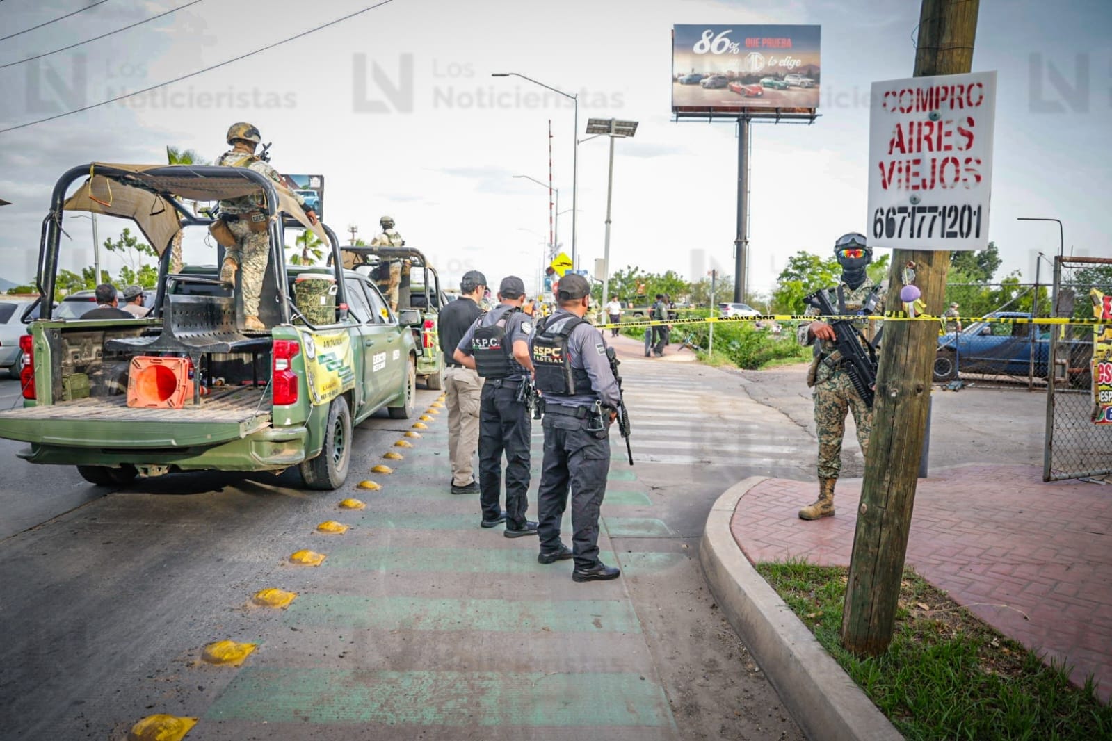 Ejecutan a dos hombres en una llantera del sector Villas del Río, Culiacán
