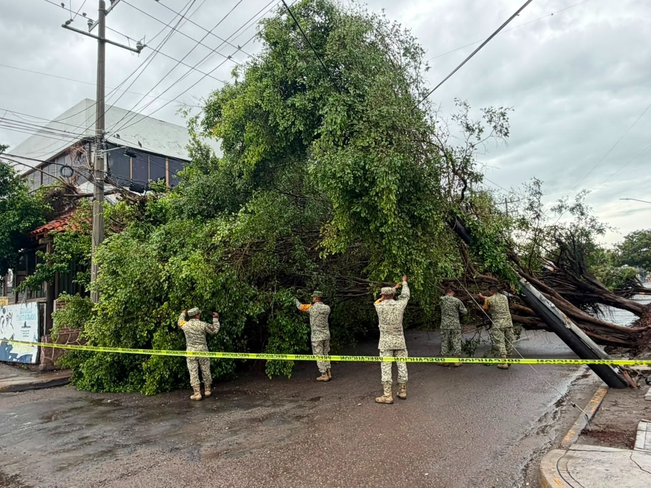 Ejército Mexicano aplica Plan DN-III-E en su fase de apoyo a la población en Mazatlán