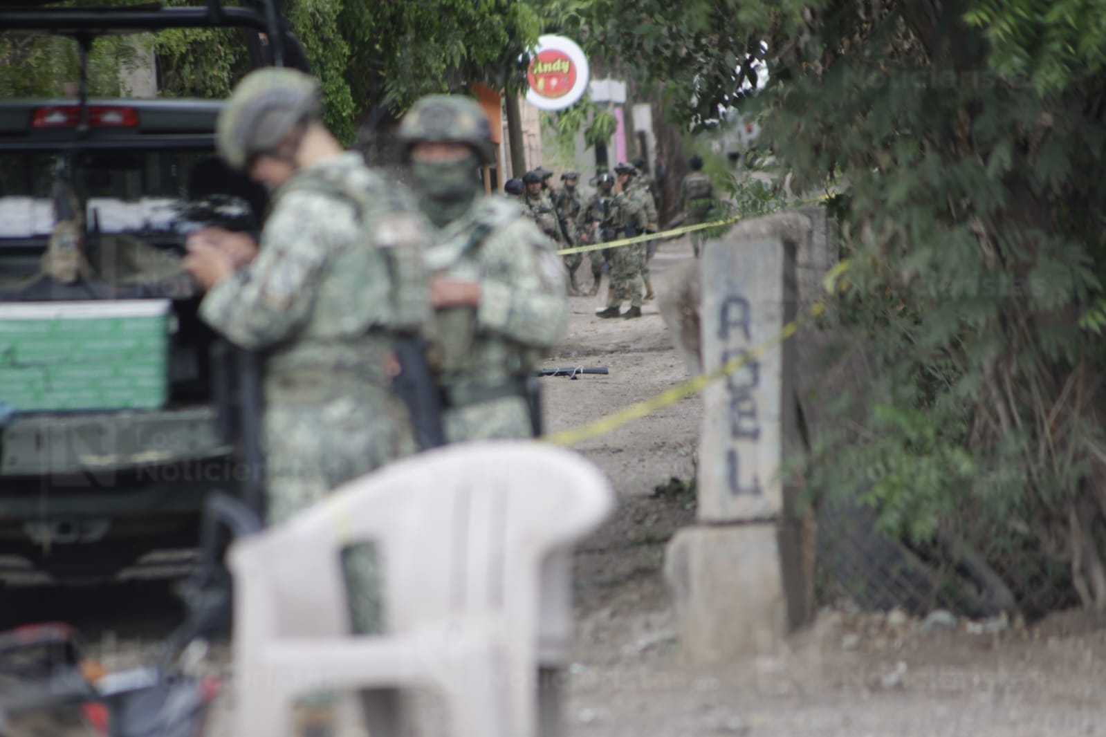 Enfrentamiento entre marinos y civiles armados en El Diez, Culiacán