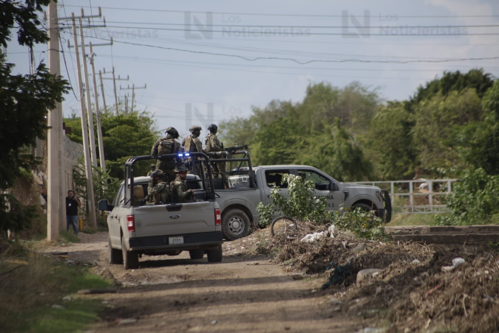 Enfrentamiento entre marinos y civiles armados en El Diez, Culiacán