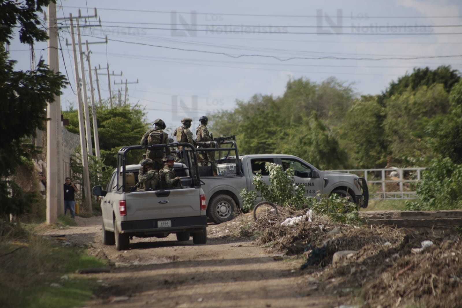 Enfrentamiento entre marinos y civiles armados en El Diez, Culiacán
