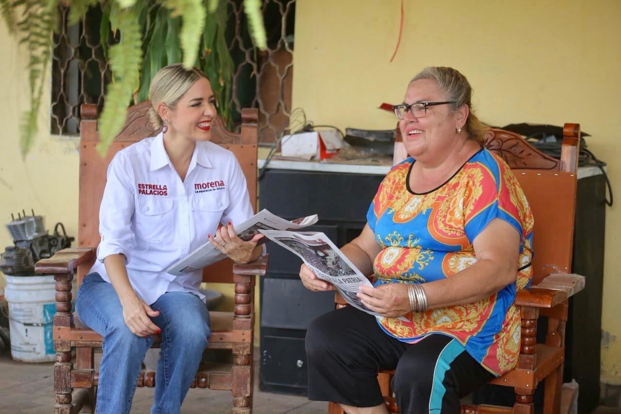 Estrella Palacios recorre Navolato