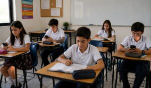 “A la escuela van a estudiar, no a estar pendientes de las redes”: Padres de familia en Culiacán respaldan restricción de celulares en las aulas 