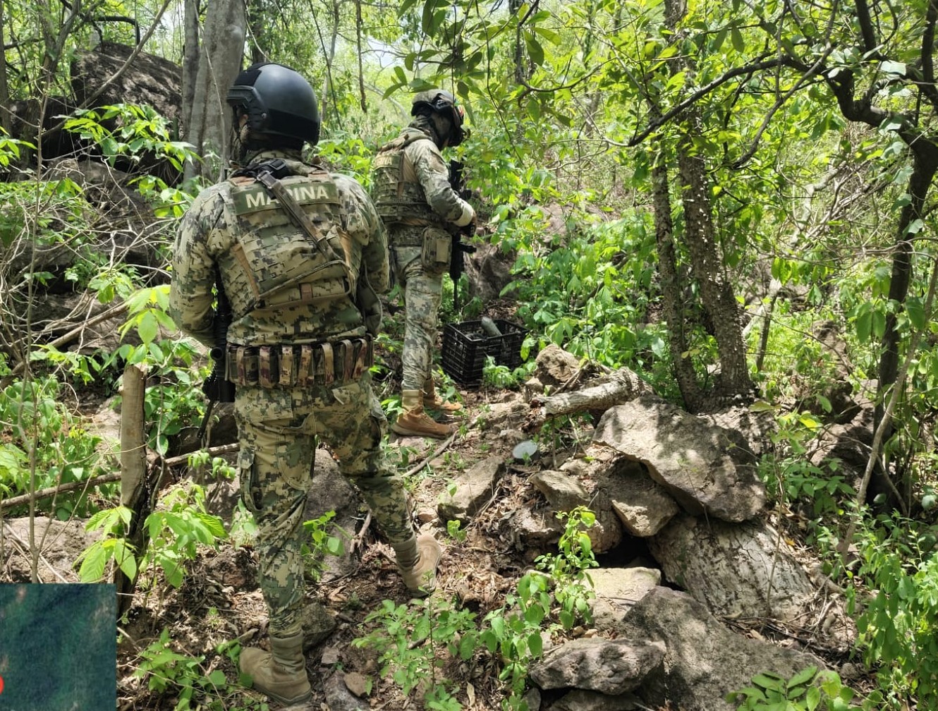 Explosivos asegurados en Culiacán, Sinaloa