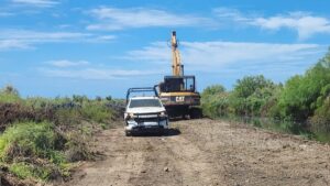 extraen 35 mil metros cubicos de sedimentos de la desembocadura del dren juarez obra