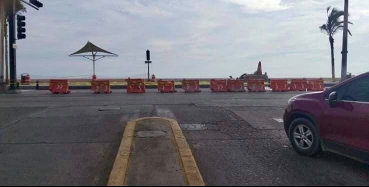 Falla semáforo en Malecón de Mazatlán