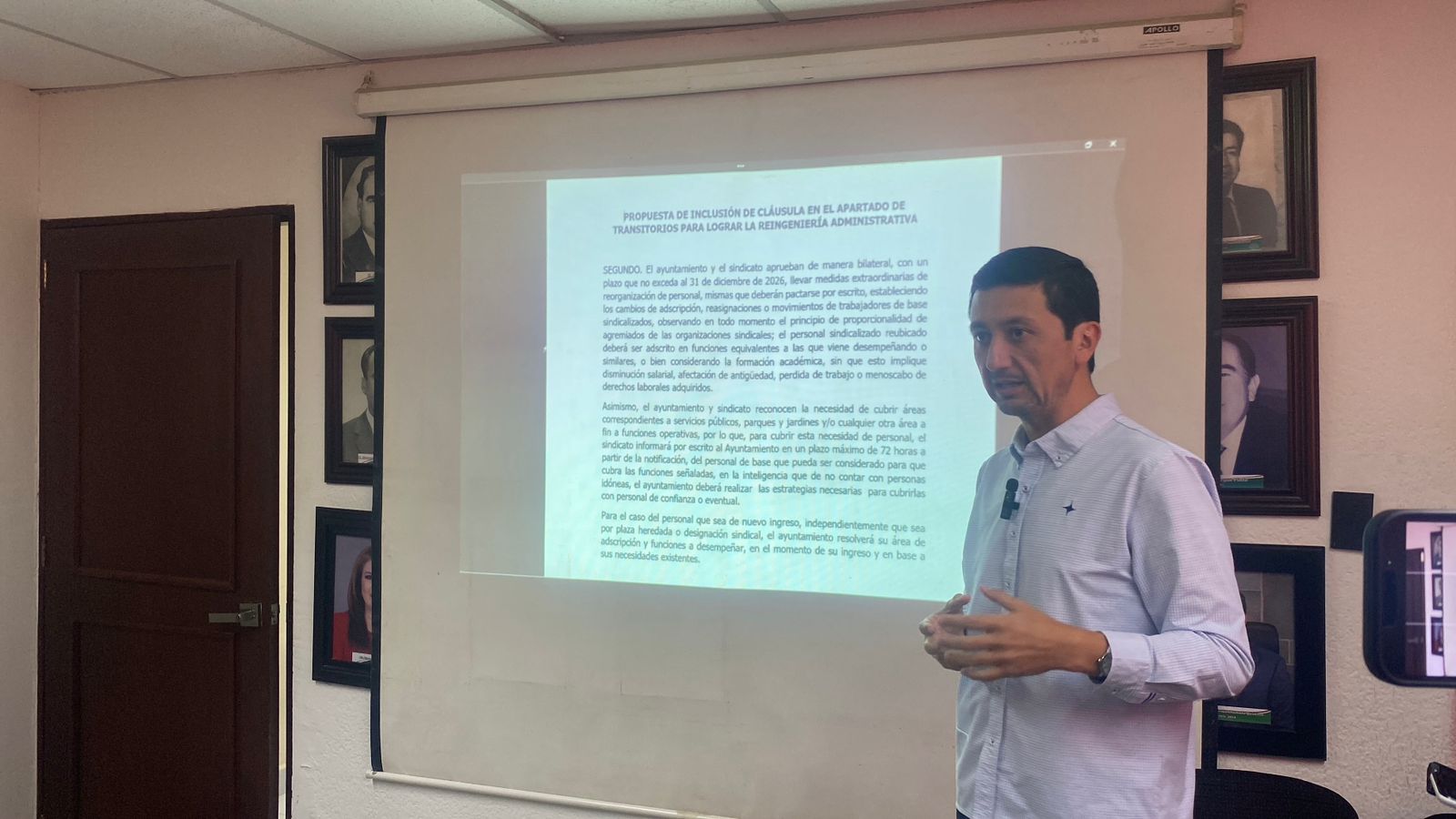 Feliciano Valle Sandoval, secretario del Ayuntamiento de Guasave