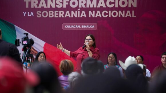 Desde El Tamarindo, Culiacán, Imelda Castro exhorta a organizarse en defensa de la Transformación
