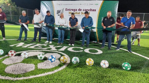 Salvador Alvarado, Sinaloa, fortalece su infraestructura deportiva con canchas del programa Mundial Social