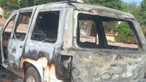 incendio de camioneta en el ejido mochis ahome