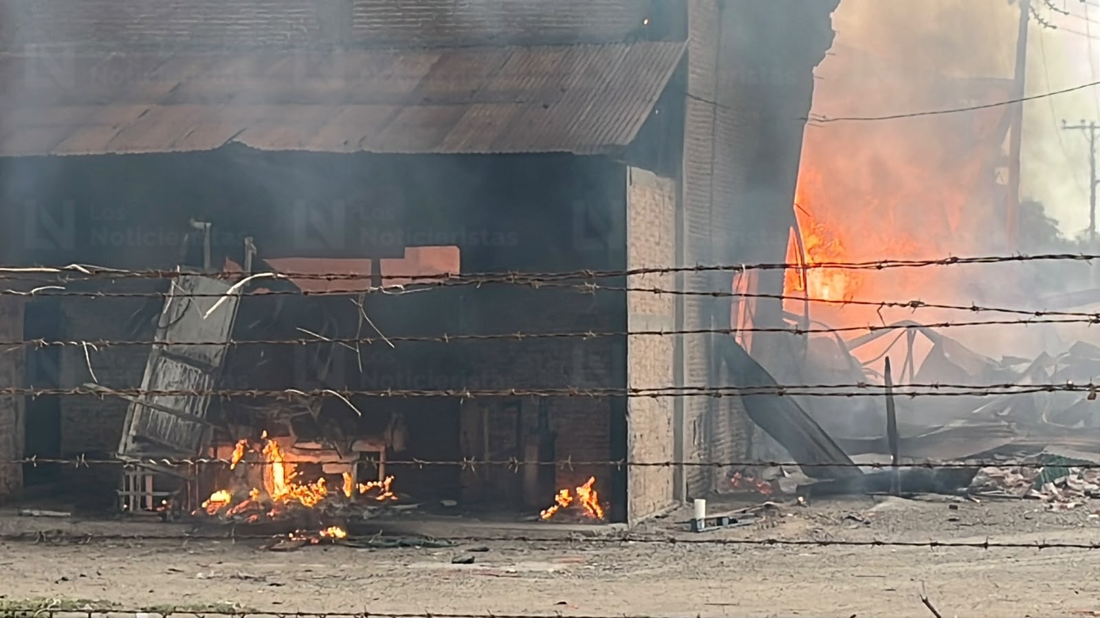 Incendio en empaque de Batamote, Guasave