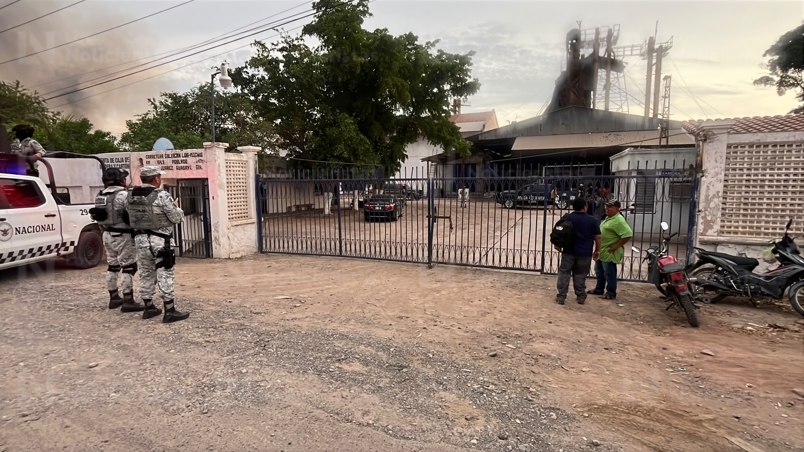 Incendio en empaque de Batamote, Guasave