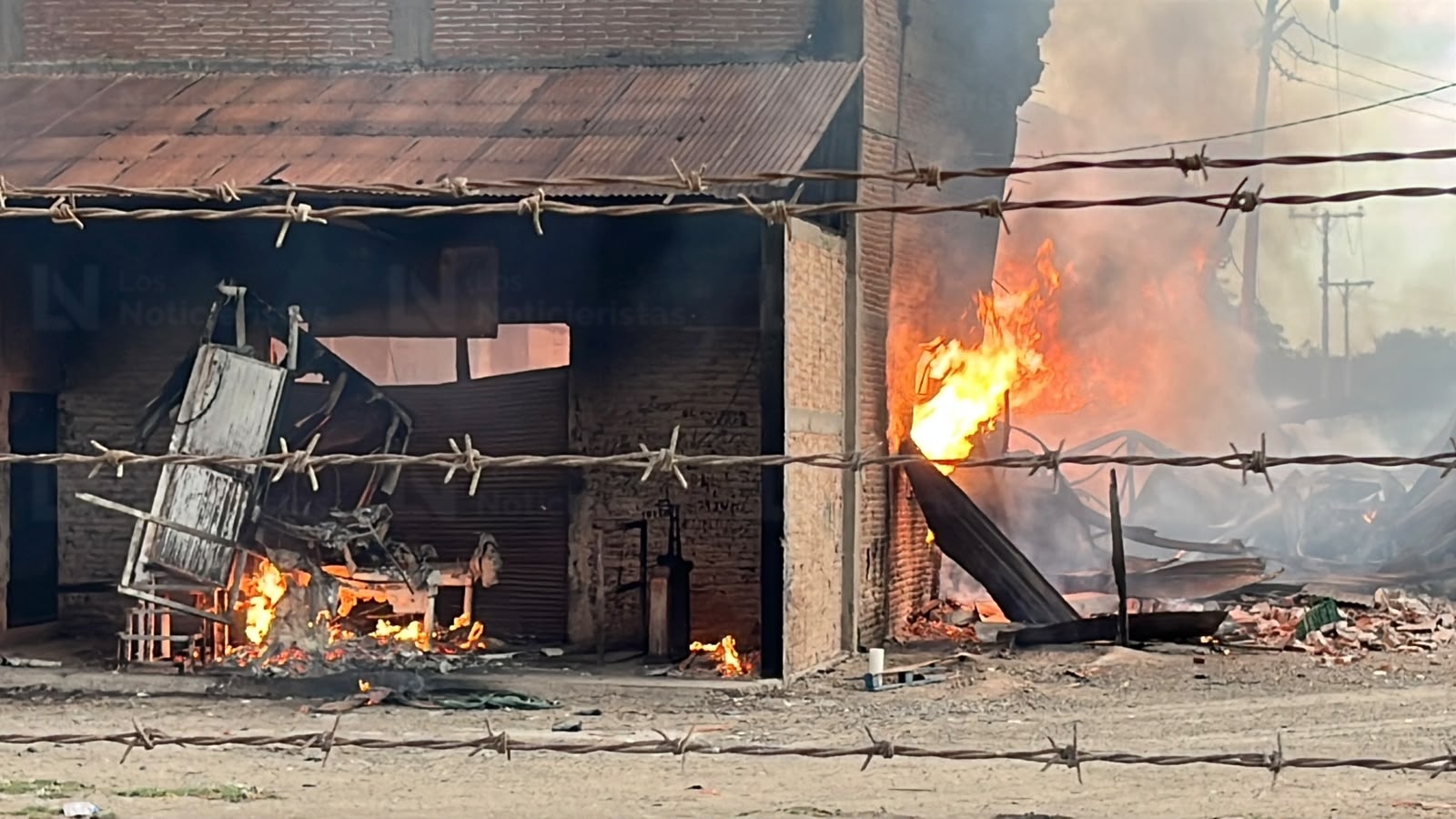 Incendio en empaque de Batamote, Guasave