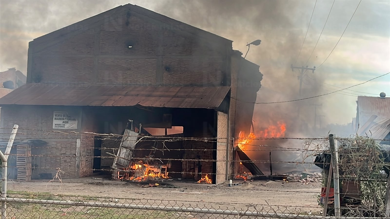 Incendio en empaque de Batamote, Guasave