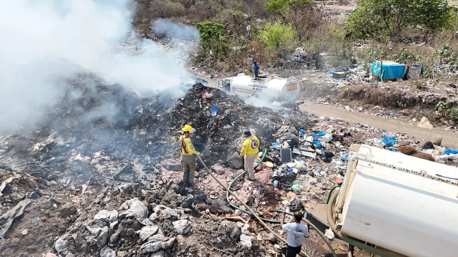 Incendio en el basurón de Mazatlán