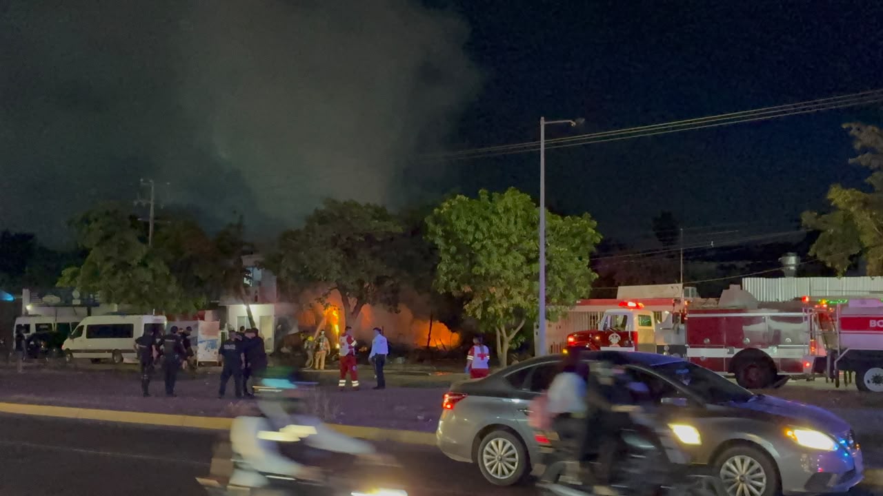 Incendio en vivienda de Los Mochis