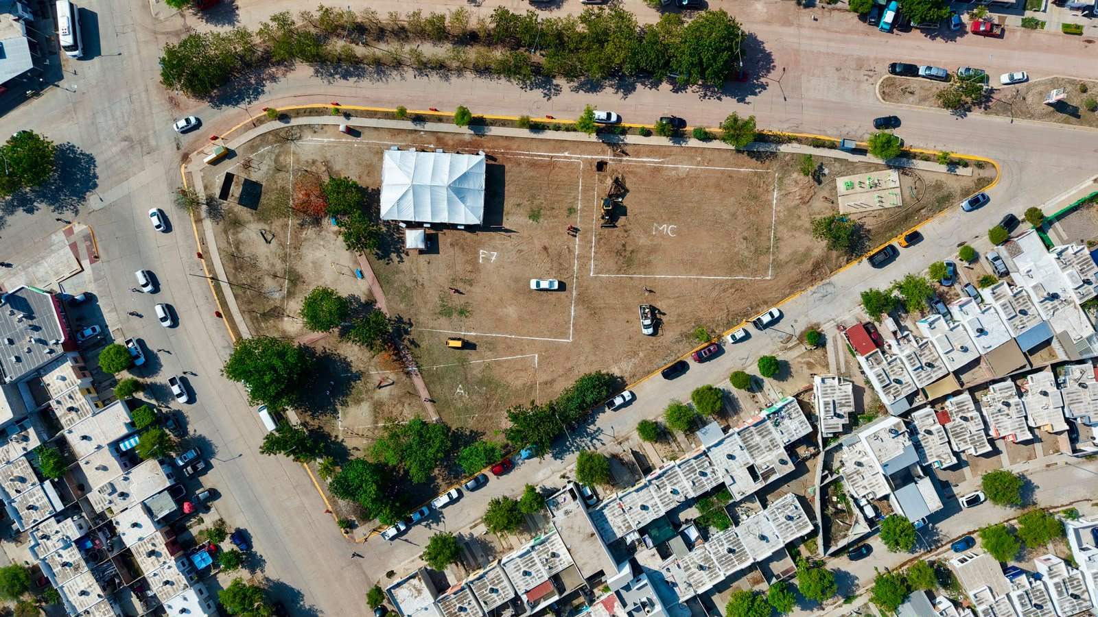 Inicia construccion de Centro Comunitario "México Imparable" en Pradera Dorada 5, en Mazatlán