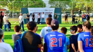 isde inaugura dos canchas de futbol en mocorito evento
