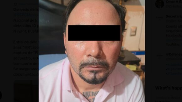 Atrapan al ‘M4’ en Nayarit; es considerado cercano a ‘El Jardinero’, presunto sucesor de ‘El Mencho’