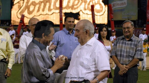 Juan Manuel Ley y Don Agustín D. Valdez, dos grandes figuras del beisbol en México