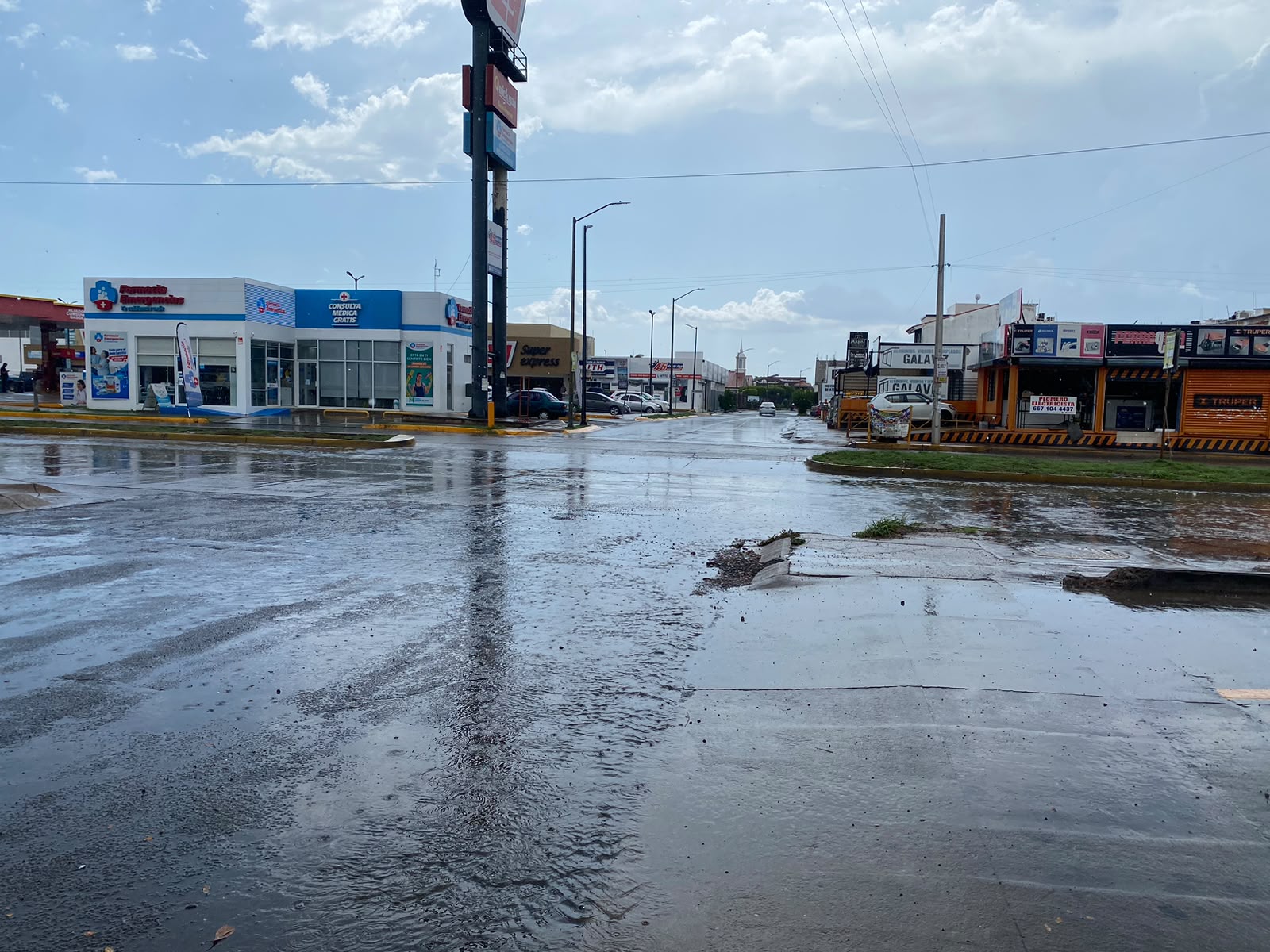 Lluvia en Culiacán