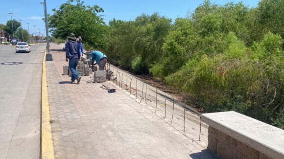 Inician reparación del tramo dañado en el Malecón de Guasave tras casi ocho meses del accidente fatal que cobró dos vidas